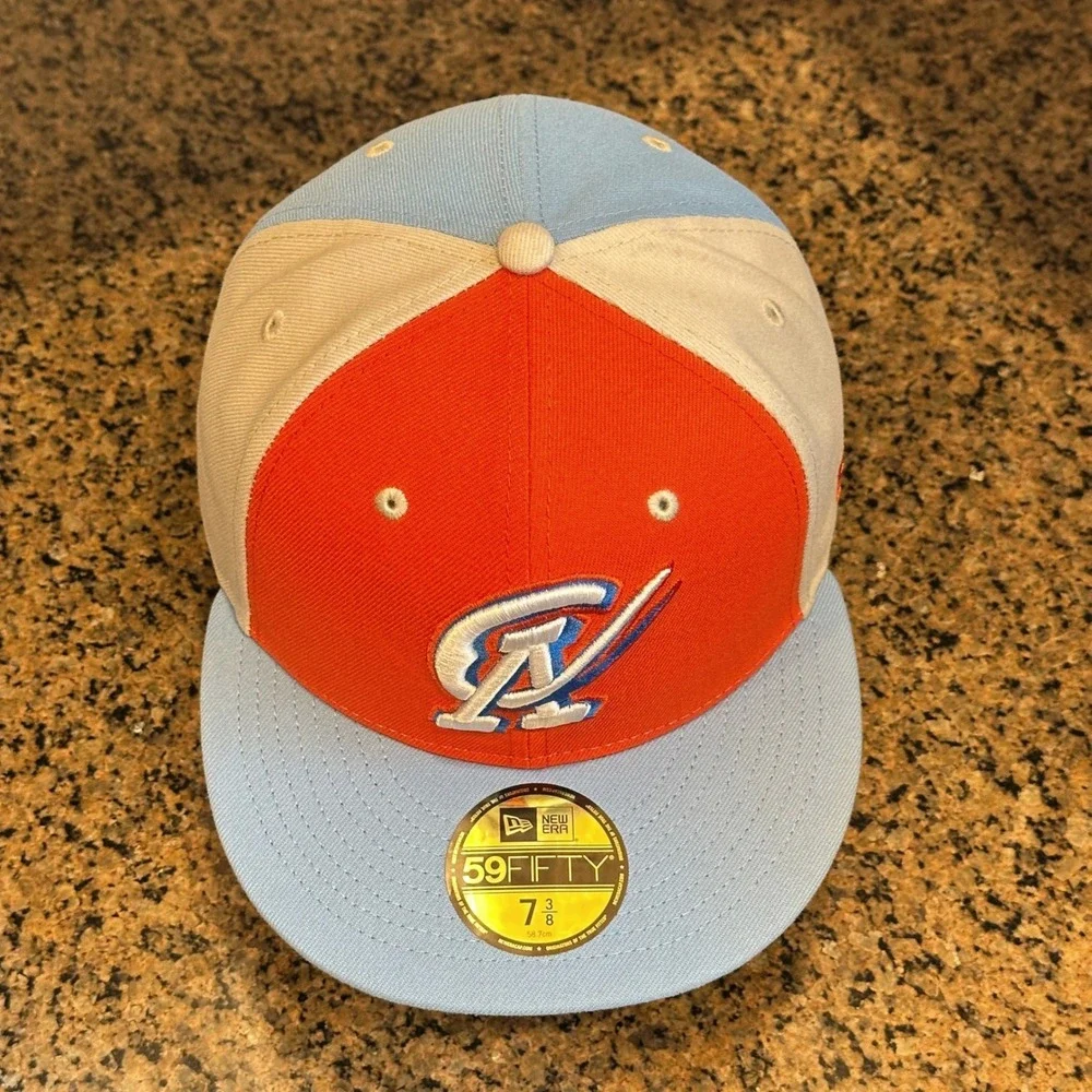 Oklahoma City Dodgers MiLB Basebell New Era 59FIFTY Copa Hat Cap Size 7 3/8‎ New